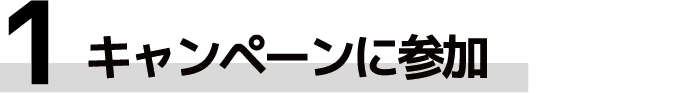 キャンペーンに参加
