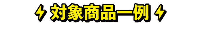 対象商品一例
