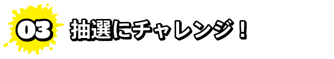 抽選にチャレンジ！