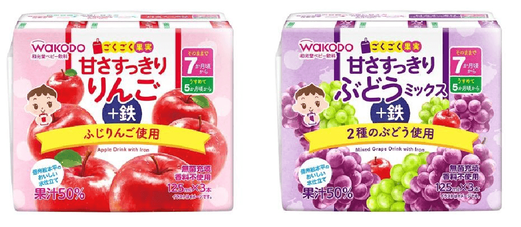 ベビーのじかん125ml × 3個 紙パック
