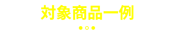 対象商品一例