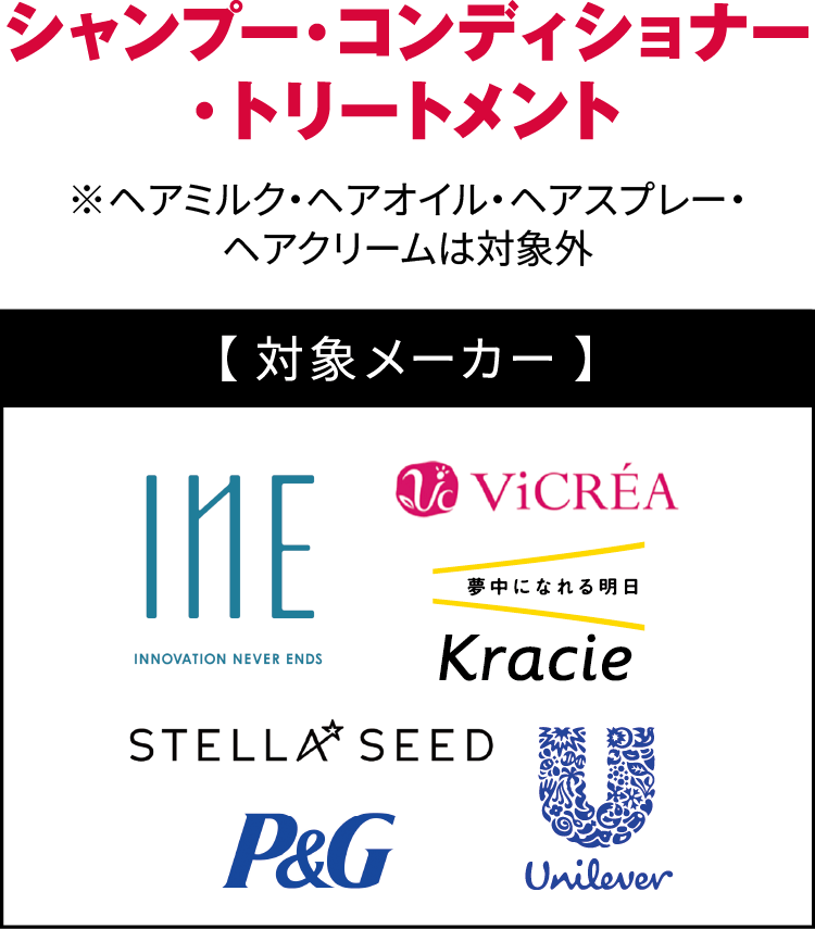 シャンプー・コンディショナー・トリートメント