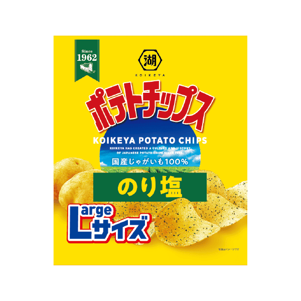 01｜2024年11月｜食品｜湖池屋  Largeサイズ ポテトチップス のり塩  122g